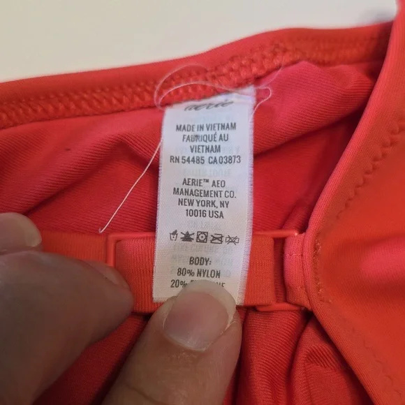 NWT Aerie Scoop Bikini Top Size XXS & Hi Cut Cheeky Bikini Bottom Size XS - Picture 6 of 15